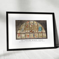 Sir Edward Burne Jones - Wars of the Roses - Edward IV, Henry VI, St George with Allegory (1862–64)