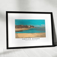 Odilon Redon - Village by the Sea in Brittany 1880