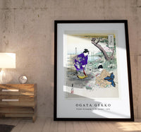 
              Ogata Gekko - Flower Arranging in the Garden (1896)
            