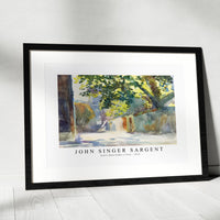 John Singer Sargent - Sunlit Wall Under a Tree (ca. 1913)