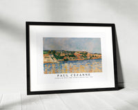 
              Paul Cezanne - Village at the Water's Edge (Village au bord de l'eau) 1876
            