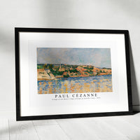 Paul Cezanne - Village at the Water's Edge (Village au bord de l'eau) 1876