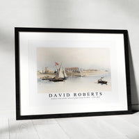 David Roberts - General view of the ruins of Luxor from the Nile-1796-1864