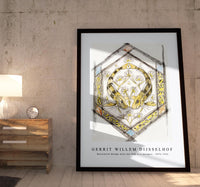 
              Gerrit Willem Dijsselhof - Decorative design with two fish in a hexagon 1876-1824
            