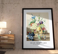 
              Jean Bernard - Still life of flowers and fruits
            