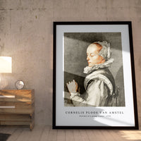 Cornelis ploos van amstel - Portrait of a young woman-1770