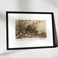 Cornelis ploos van amstel - Herder bij stal-1821