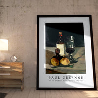 Paul Cezanne - Still Life with Bottle, Glass, and Lemons 1867-1869