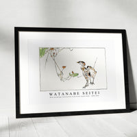 Watanabe Seitei - Wild ducklings illustration from Seitei Kacho Gafu 1890-1891