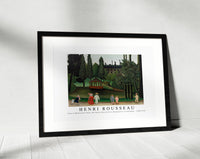 
              Henri Rousseau - View of Montsouris Park, the Kiosk (Vue du Parc Montsouris, Le Kiosque) 1908-1910
            