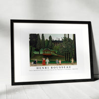 Henri Rousseau - View of Montsouris Park, the Kiosk (Vue du Parc Montsouris, Le Kiosque) 1908-1910
