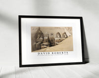 
              David Roberts - Front elevation of the Great Temple of Aboosimble Nubia-1796-1864
            