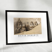 David Roberts - Front elevation of the Great Temple of Aboosimble Nubia-1796-1864