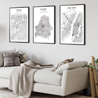 
              Belarus, Europe Scandinavian Style Map Print 
            