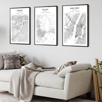 
              Del Rio, Texas Scandinavian Map Print 
            