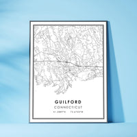 
              Guilford, Connecticut Modern Map Print 
            