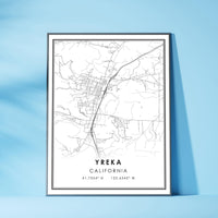 
              Yreka, California Modern Map Print 
            