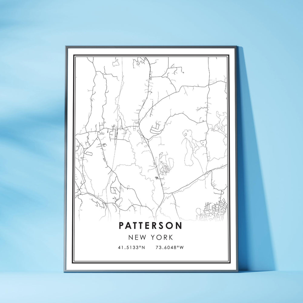 Patterson, New York Modern Map Print 