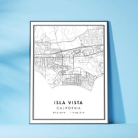 
              Isla Vista, California Modern Map Print 
            