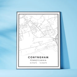  Conyngham, Pennsylvania Modern Map Print 