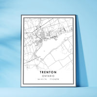 
              Trenton, Ontario Modern Style Map Print 
            