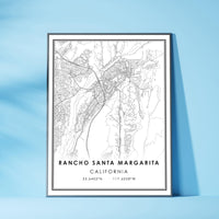 Rancho Santa Margarita, California Modern Map Print 