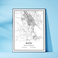 
              Napa, California Modern Map Print 
            