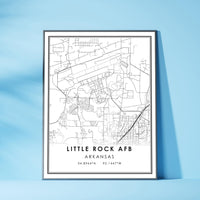 
              Little Rock AFB, Arkansas Modern Map Print
            