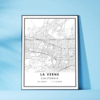 
              La Verne, California Modern Map Print
            