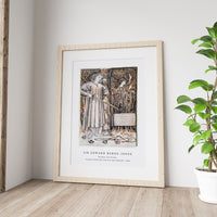 Sir Edward Burne Jones - Pyramus and Thisbe - Pyramus Draws His Sword to Slay Himself (1866)