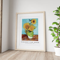 Vincent Van Gogh - Vase with Three Sunflowers 1888