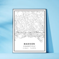 
              Madison, Connecticut Modern Map Print 
            