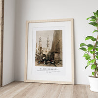 David Roberts - Minarets and grand entrance of the Metwaleys at Cairo-1796-1864