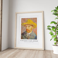 Vincent Van Gogh - Self-portrait with a Straw Hat 1887