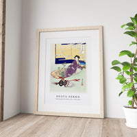 Ogata Gekko - Dog Playing with Flower Cart (1887–1896)