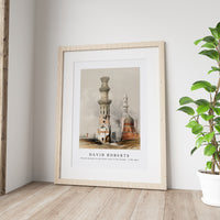 David Roberts - Ruined mosques in the desert west of the Citadel-1796-1864