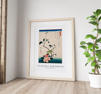 
              Utagawa Hiroshige - Camellia and Nightingale
            