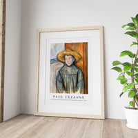 Paul Cezanne - Boy With a Straw Hat (L'Enfant au Chapeau de Paille) 1896