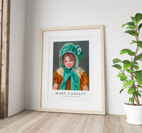 
              Mary Cassatt - Sara in a Green Bonnet 1901
            