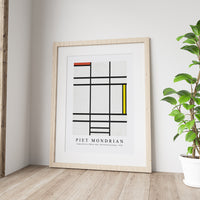 Piet Mondrian - Composition in White, Red, and Yellow painting 1936