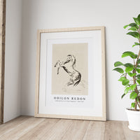 Odilon Redon - Jumping Horse on Clouds (Pegasus) 1903-1907