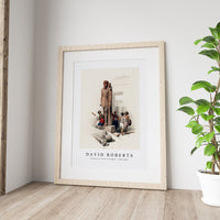 David roberts - Colossus in front of Temple of Wady Saboua Nubia-1796-1864