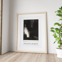 Odilon Redon - Below, I Saw the Vaporous Contours of a Human Form 1896