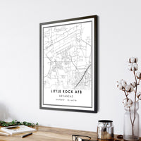 Little Rock AFB, Arkansas Modern Map Print