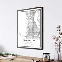 
              Palm Harbor, Florida Modern Map Print 
            