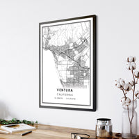 
              Ventura, California Modern Map Print 
            