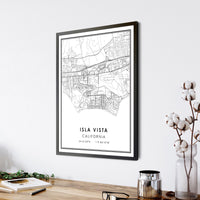 
              Isla Vista, California Modern Map Print 
            