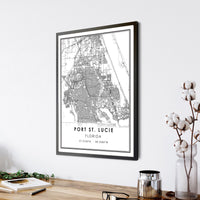 
              Port St. Lucie, Florida Modern Map Print 
            