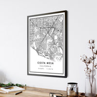 
              Costa Mesa, California Modern Map Print 
            