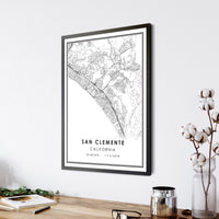 
              San Clemente, California Modern City Map Print
            